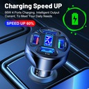 4-PORTOWA VENT WINDOW CHARGER AUTOMOTIVE USB 12V. CIGARETTE LIGHTER AUTOMOTIVE 