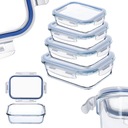 НАБОР СТЕКЛЯННЫХ ПИЩЕВЫХ КОНТЕЙНЕРОВ СТЕКЛЯННЫЕ КОНТЕЙНЕРЫ С КРЫШКОЙ ДЛЯ ЛАНЧБОКСА 4шт.