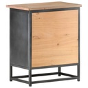 vidaXL Nočný stolík, sivý, 40 x 30 x 50 cm, masívne akáciové drevo Šírka nábytku 40 cm