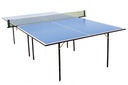 Теннисный стол BASIC, синяя сетчатая пластина 18 мм, с держателем ракетки POLISH