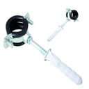 ДЕРЖАТЕЛЬ ТРУБ 3/4 ДЮЙМА СТАЛЬ, ОЦИНКОВАННАЯ РЕЗИНА, ПОЛИРОВКА