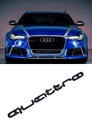 ЭМБЛЕМА AUDI QUATTRO РЕШЕТКА, ЧЕРНЫЙ МАТОВЫЙ