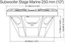 JBL STAGE MARINE 10 BASS SPEAKER/SUBWOOFER для яхт и лодок, 25см СЕРЫЙ