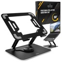 РЕГУЛИРУЕМАЯ НА 360° ПОДСТАВКА ДЛЯ НОУТБУКА ЭРГОНОМИЧНЫЙ СТОЛИК ДЛЯ НОУТБУКА