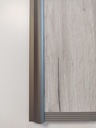 System drzwi przesuwne szafa 2m/2sk Euro Koniak