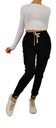 Bojówki damskie super modne wygodne spodnie z kieszeniami Kolor czarny