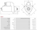 Štartér IMT MASSEY FERGUSON URSUS S9037 AS-PL EAN (GTIN) 5901259424140