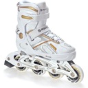 Роликовые коньки Фигурные коньки 2в1 Регулируемые RAVEN Pulse White/Gold 40-43