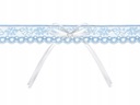 Кружевная подвязка с бантиком, синяя - элегантно и удобно.