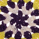 6 x szydełkowe okrągłe bawełniane koronkowe Strih Iný strih