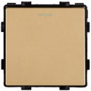Модуль с одним переключателем, цвет Plain Gold, для корпусов MIUUN