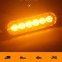 4X STROBOSKOPY ПОПЕРЕДЖУЮЧІ АВТОМОБІЛЬНА СВІТЛА STROBOSKOPOWE 6 LED (СВІТЛОДІОД) 12/24V  фото 16