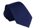 ТЕМНО-СИНИЙ С ТОЧКАМИ Классический мужской галстук для костюма из жаккарда в горошек rc11