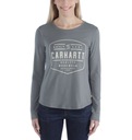 Tričko Carhartt USA Lockhart Graphic Long Sleeve Tričko BALSAM GREEN XS