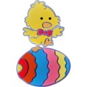 ZSELÉS MATRICA ABLAK TÜKÖR ÜVEG CSIRKE HÚSVÉTI DEKORÁCIÓ Márka Goliat