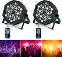 2 светильника для дискотек RGB DMX512 с дистанционным управлением
