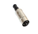 DIN-3 WM-345 3-контактный металлический штекер