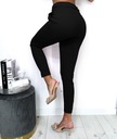 Elegantné dámske nohavice CIGARETKY vysoký stav Módne elastické L/XL Stredová část (výška v páse) vysoká