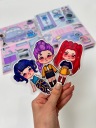 Набір на липучках k-pop Мисливці на демонів, huntrix, ловці демонів, ромі,міра
