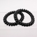 GUMKI DO WŁOSÓW SPRĘŻYNKI SPIRALKI CZARNE