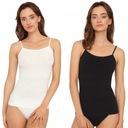 4 X KOSZULKA CAMISOLE CZARNA BIAŁA BEŻ GRANAT S Model Camisole