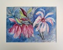 Kvety, akvarel, A. Single Technika vykonávania akvarel