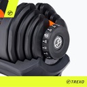 Регулируемая гантель TREXO 40 кг черная HT-18792700