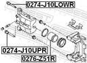 PISTÓN SOPORTE FRENOS PARTE TRASERA 0276-Z51R FEBEST ACURA 