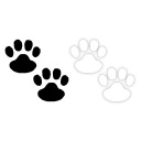 DOG'S PAWS PAW W01 - Автомобильная наклейка - ЦВЕТ