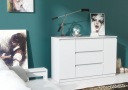 MODERN KOMÓD 120CM 2 AJTÓ 3 FIÓK FEHÉR HÁLÓSZOBA NAPPALI Kollekció POLA