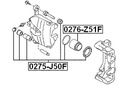 SET REPAIR CALIPER BRAKE FRONT NISSAN FX45 35 S50 