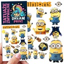 ТАТУ ДЛЯ ДЕТЕЙ МОЮЩИЕСЯ ВРЕМЕННЫЕ УЗОРЫ МИНЬОНОВ КАЧЕСТВО