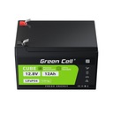 Легкий зеленый аккумулятор LiFePO4 12 В 12 Ач для велосипедов, автомобилей, игрушек, ИБП