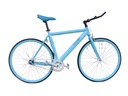 Городской велосипед с фиксированной передачей, синий 25