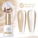 BORN PRETTY - Moonlight Cat Magnetic Gel - LAKIER MAGNETYCZNY MOON - MC02