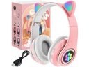 СВЕТЯЩИЕСЯ БЕСПРОВОДНЫЕ НАУШНИКИ «КОШАЧЬИ УШКИ» RGB В ПОДАРОК ​​ДЕВОЧКЕ