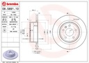 DISCOS ZAPATAS PARTE TRASERA BREMBO OPEL OMEGA B 2.2 