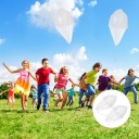 2 шт. Біла парасолька для метання з мотузкою для дітей