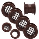 РЕШЕТКА, ДВЕРНАЯ ВТУЛКА, ВЕНТИЛЯЦИОННАЯ ВТУЛКА, КОРИЧНЕВЫЙ x4