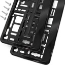 РАМКИ НОМЕРНОГО ЗНАКА ЧЕРНЫЕ МЕТАЛЛИКИ, НАБОР ГЛЯНЦЕВЫХ РАМОК, 2 ШТ.