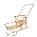 Sanki DREWNIANE dla dziecka SOLIDNE + pchacz i sznurek CERTYFIKAT