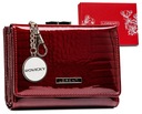 Kolorowe portfele damskie skórzane - Czerwone - Czerwony - Kup