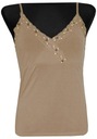 ФУТБОЛКА-БЛУЗКА ЖЕНСКАЯ С ПАЙЕТКАМИ БЕЖЕВАЯ XL 42 МОДЕЛЬ:113H
