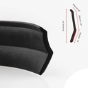 UNIVERSAL BRIDA DE PARAGOLPES NEGRA SPOILER DE GOMA 2,5M 