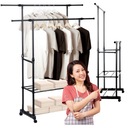 СТОЯЩАЯ ВЕШАЛКА ДЛЯ ОДЕЖДЫ ШКАФ ДЛЯ ОДЕЖДЫ НА КОЛЕСАХ ВМЕСТИТЕЛЬНАЯ СТОЙКА