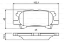 DISCOS ZAPATAS PARTE TRASERA BOSCH LEXUS RX 