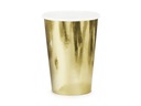 Золотые металлизированные чашки для причастия на день рождения х6