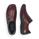 RIEKER бордовые кожаные женские туфли L1759