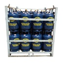 * PALETA KONTENER NA 30 BUTLA GAZOWA STOJAK KOSZ