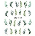 STZ-824 НАКЛЕЙКИ ДЛЯ НОГТЕЙ С ВОДОЙ ЛИСТОЧКИ